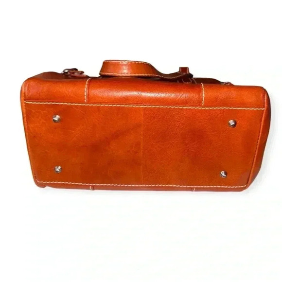 Green by Tony Perotti Italian women’s Leather Handbag – Classic Brown Tote Purse - Picture 9 of 9